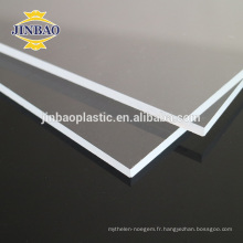JINBAO blanc noir moulé pmma perspex qualité supérieure usine de panneau acrylique